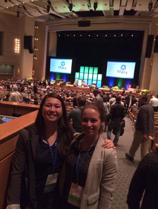 Danielle Wegner and I in the Main Conference Hall