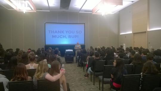 Thank you to President Armiñana for graciously providing lunch at SSU's tenth Discovery Day.