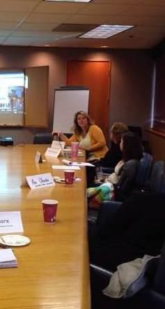 Roundtable participants were deeply engaged in their discussion.