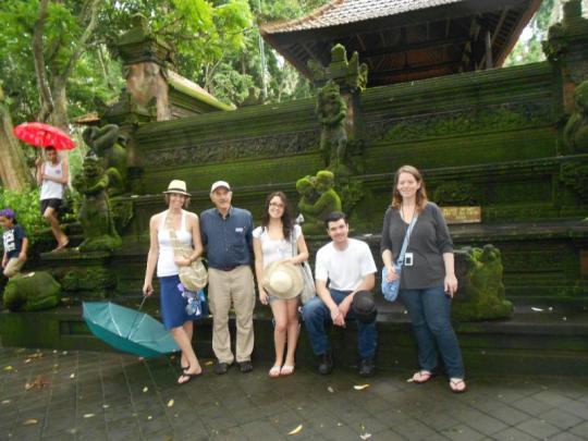 Dr. Girling with students in Bali.